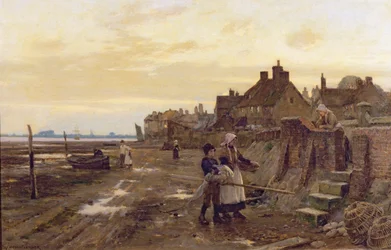 Bosham Harbour at Low Tide, 1901